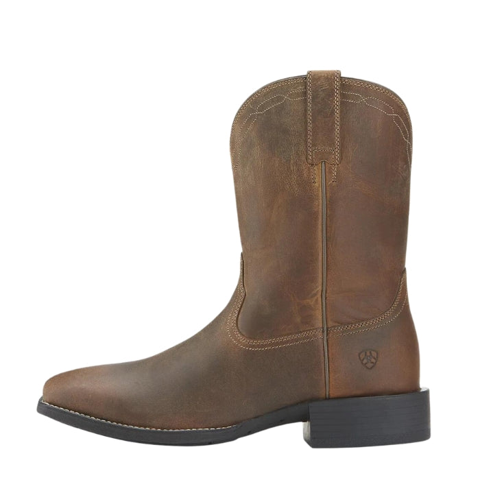 Ariat Men's Heritage Roper Wide Square Toe - Powder Brown