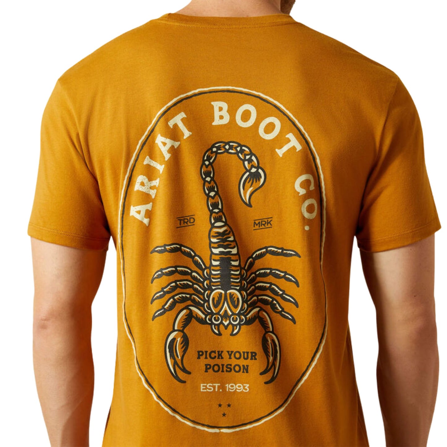 Ariat Men's Scorpion Seal T-Shirt S/S Tee - Bone Brown