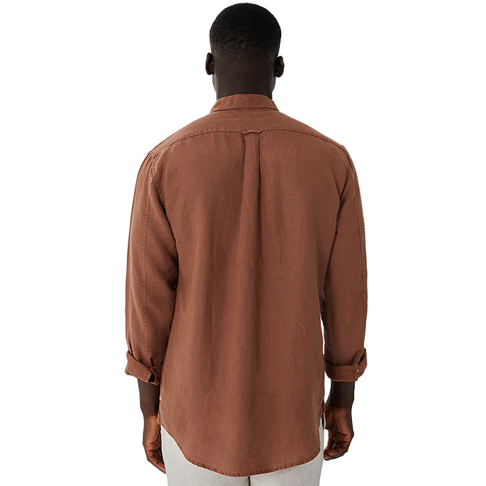 Industrie The Tennyson Linen L/S Shirt - Copper