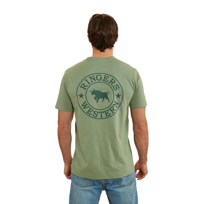 Ringers Western Signature Bull Men's Classic T-Shirt - Leaf / Pine