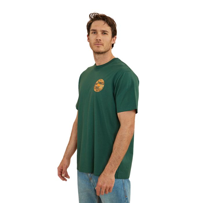 Ringers Western Signature Bull Men's Loose Fit T-Shirt - Pine / Camo