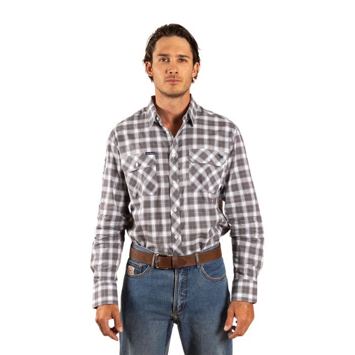 Ringers Western Wilson Men's Dress Shirt - Grey