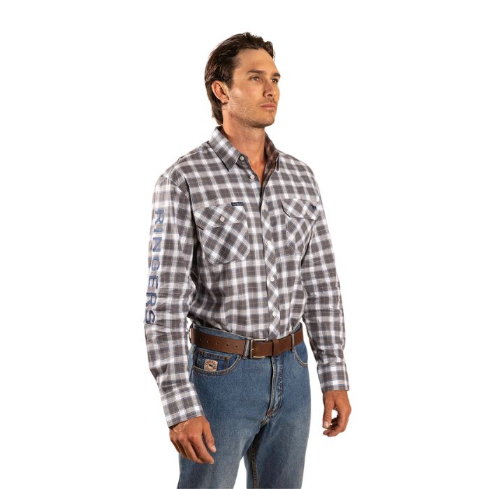 Ringers Western Wilson Men's Dress Shirt - Grey