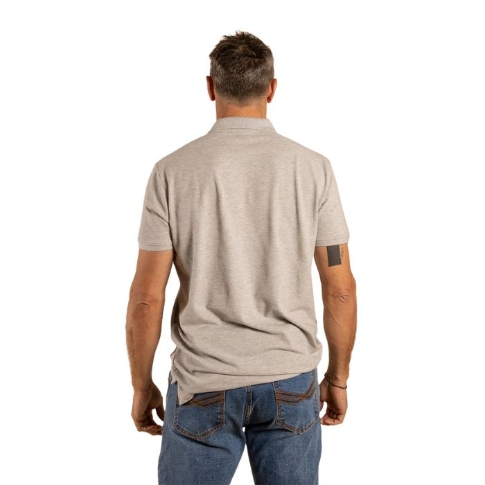 Ringers Western Men's Essential S/S Polo - Grey Marle