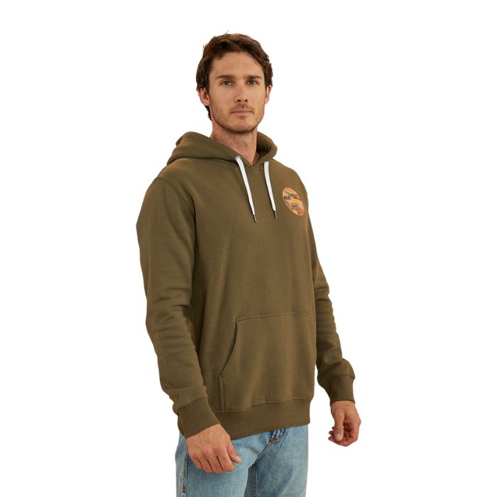 Ringers Western Signature Bull Men's Pullover Hoodie - Military Green/Camo