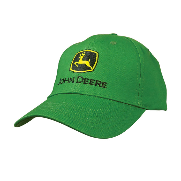 John Deere Logo Nothing Runs Like a Deere Cap - Black