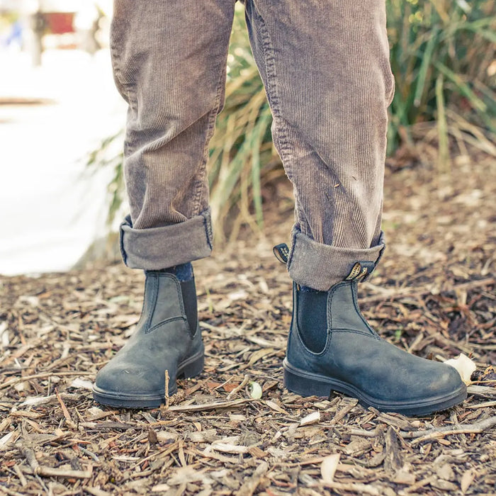Blundstone Kids 1325 Chelsea Boots - Rustic Black