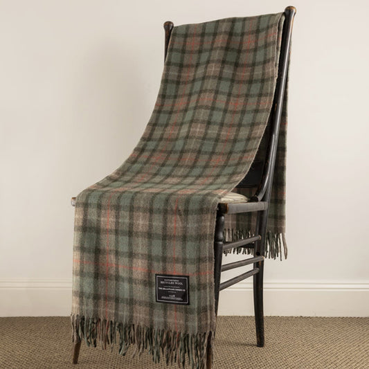 GGCo. Australian Made Heritage Recycled Wool Scottish Tartan Blanket - Hunter