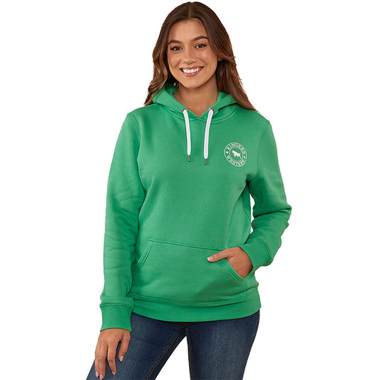 Ringers Western Signature Bull Women's Pullover Hoodie - Kelly Green