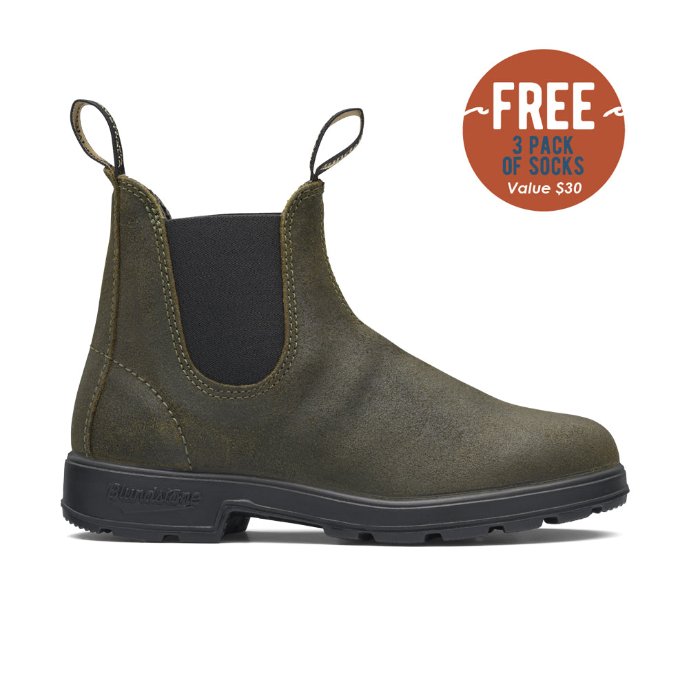 Blundstone Unisex 1615 Chelsea Boots Dark Olive Suede