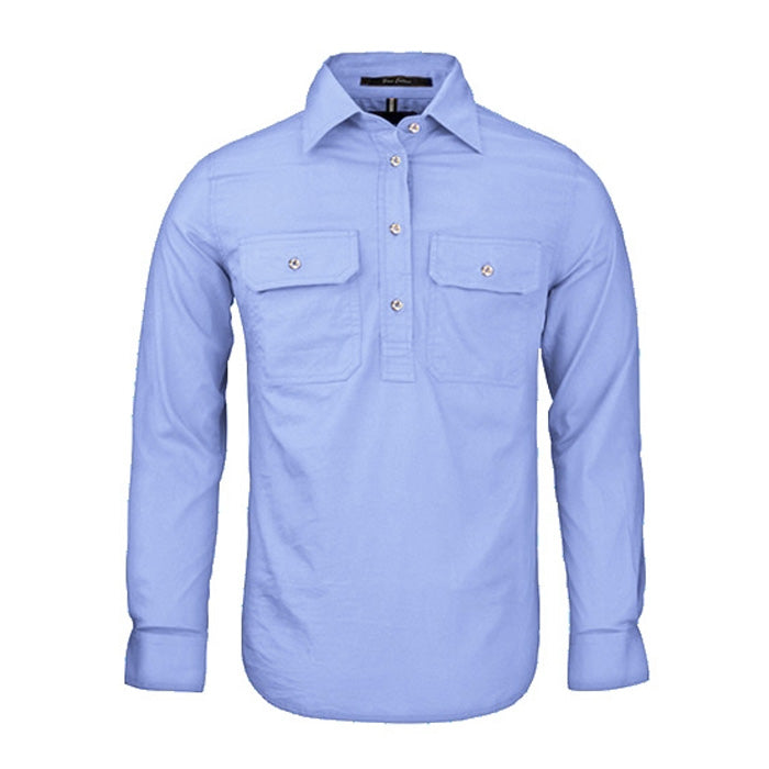 Pilbara Ladies Closed Front L/S Shirts - Light Colours