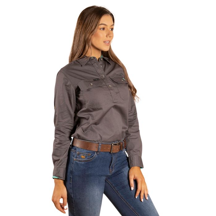Ringers Western Pentecost River Women's Half Button Work Shirt - Magnum