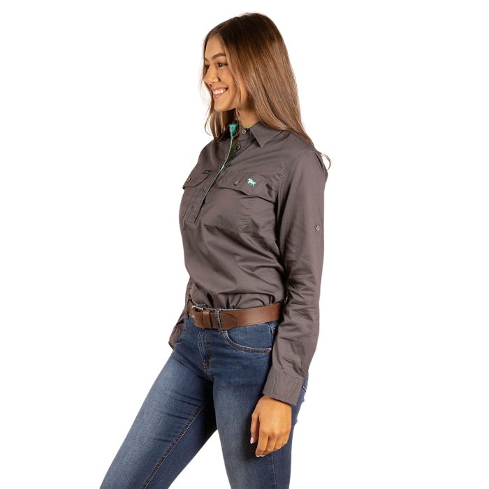 Ringers Western Pentecost River Women's Half Button Work Shirt - Magnum