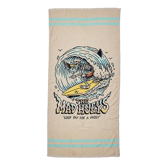 The Mad Hueys Surfing Shoey Towel - Cement
