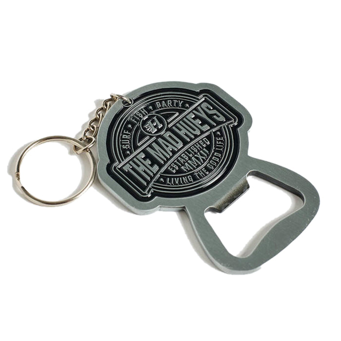 The Mad Hueys Hueys Life Bottle Opener Keyring - Black