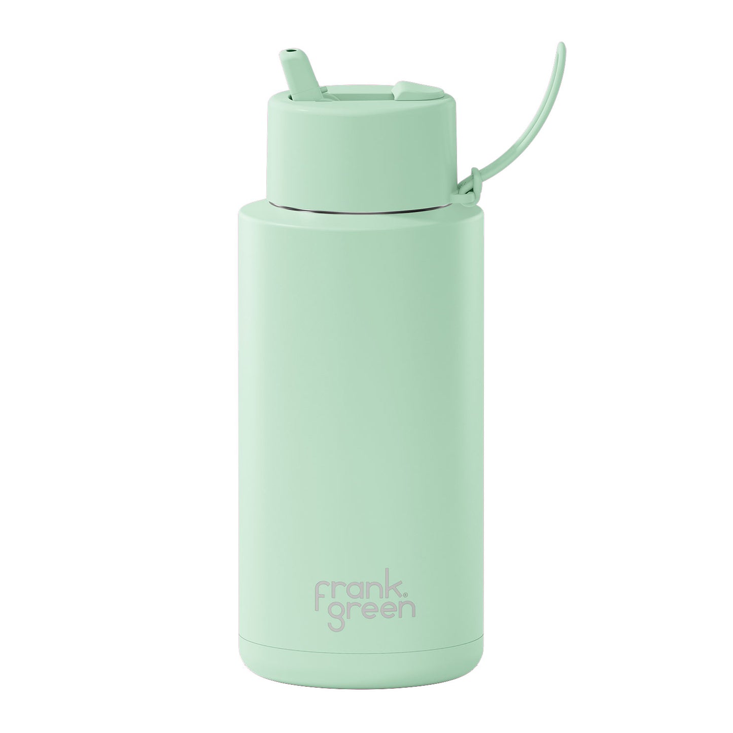 Frank Green 34oz Stainless Steel Ceramic Reusable Bottle with Flip Straw Lid - Mint Gelato