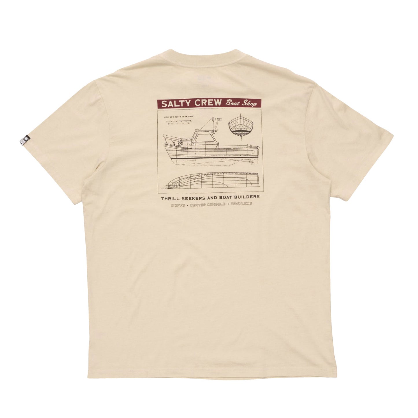 Salty Crew Boat Shop Vintage S/S Tee - Sand