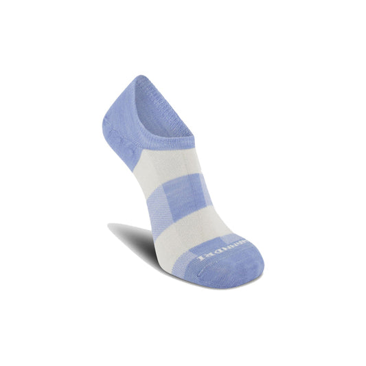 Swanndri Knowler Merino Invisible Sock - Light Blue/White Check