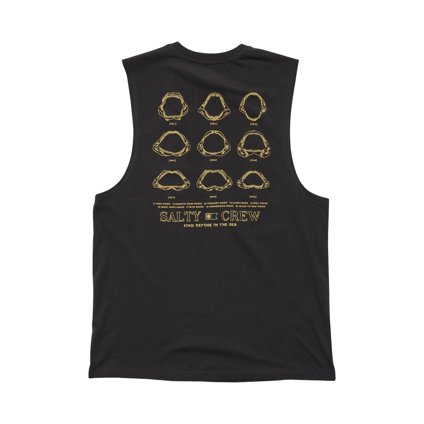 Salty Crew Jawbone Muscle Tank - Vintage Black