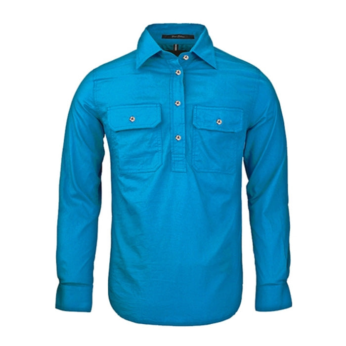 Pilbara Ladies Closed Front L/S Shirts - Dark Colours