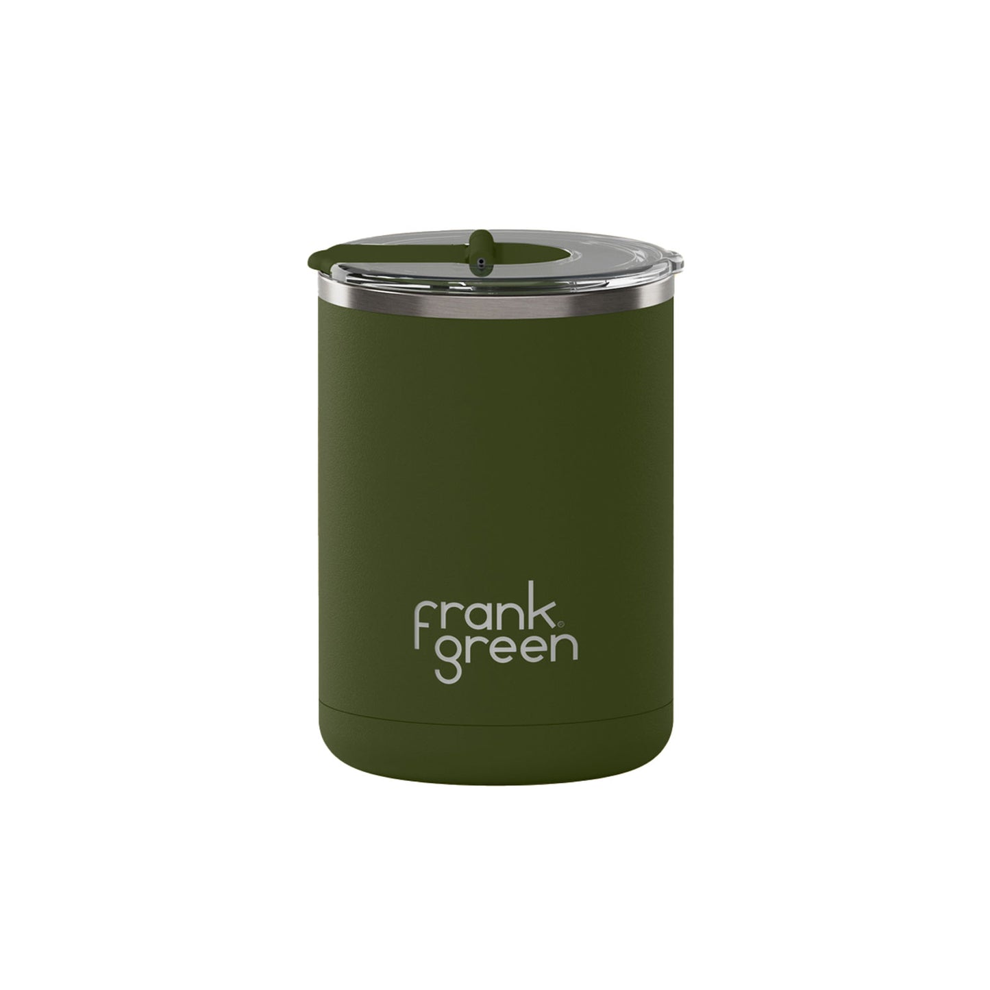 Frank Green 12oz Ceramic Coffee Cup with Hinged Lid - Khaki