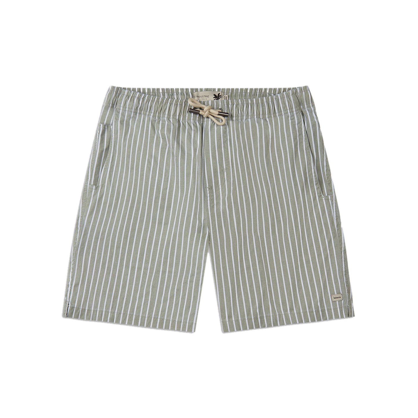 The Antoni Swim Short - Olive/Off White
