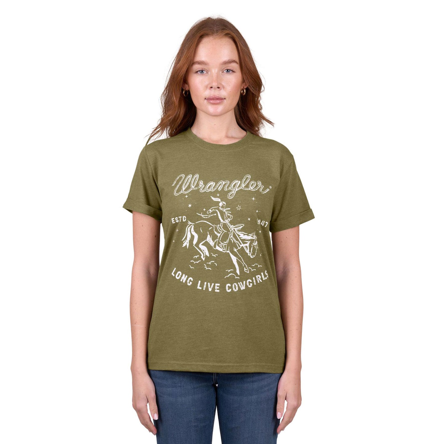 Wrangler Women's Layla S/S Tee - Khaki Marle