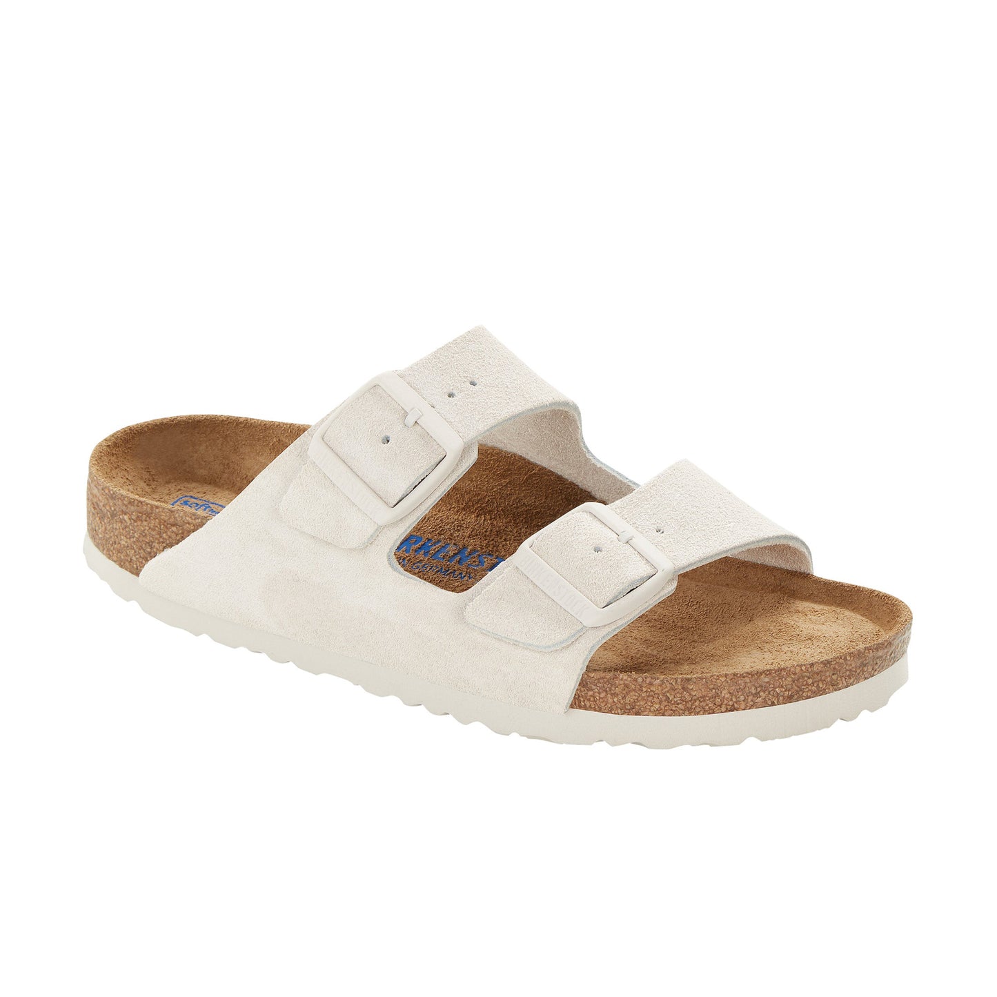 Birkenstock Arizona SFB Suede Leather Regular - Antique White