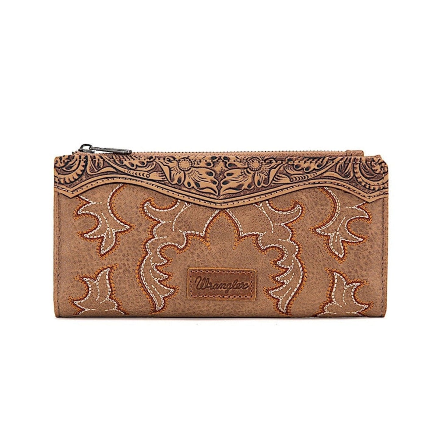 Wrangler Embroidered Wallet - Camel