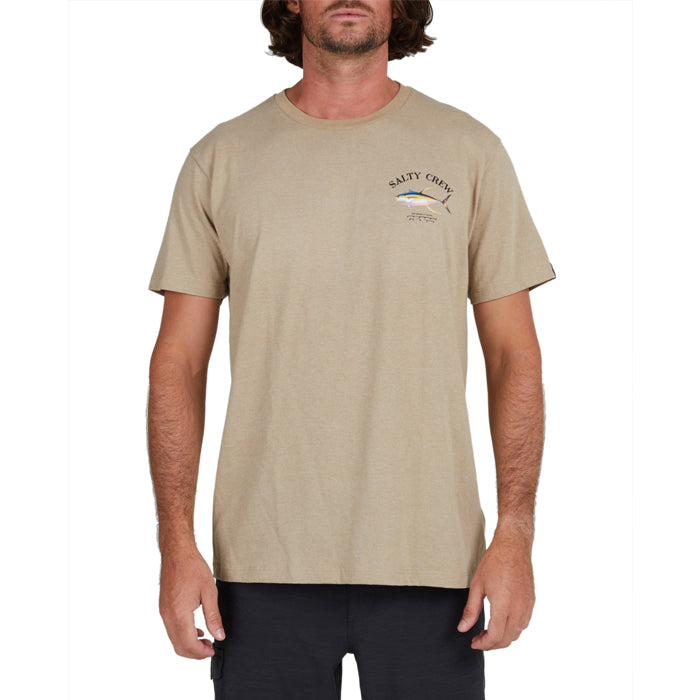 Salty Crew Ahi Mount Standard S/S Tee - Khaki Heather