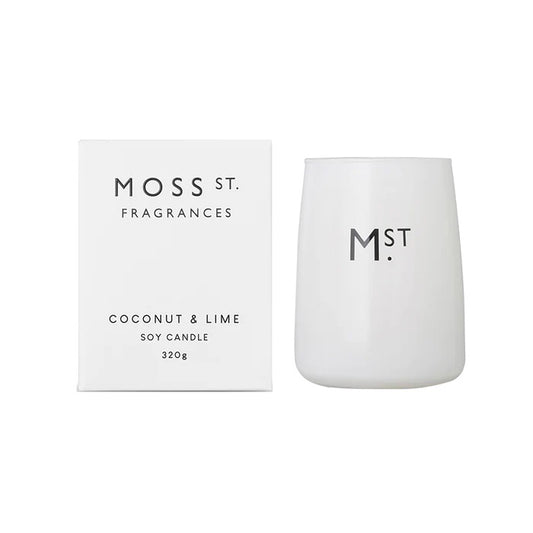 Moss St. Fragrances Soy Candle 320g - Coconut & Lime