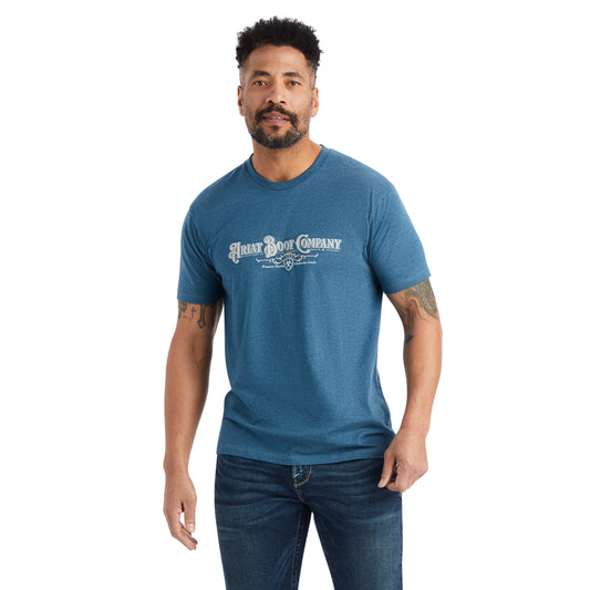 Ariat Men's Ariat Masthead T-Shirt - Steel Blue Heather