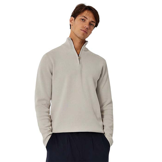 Industrie The Lakewood Zip Neck Knit - OD Stone