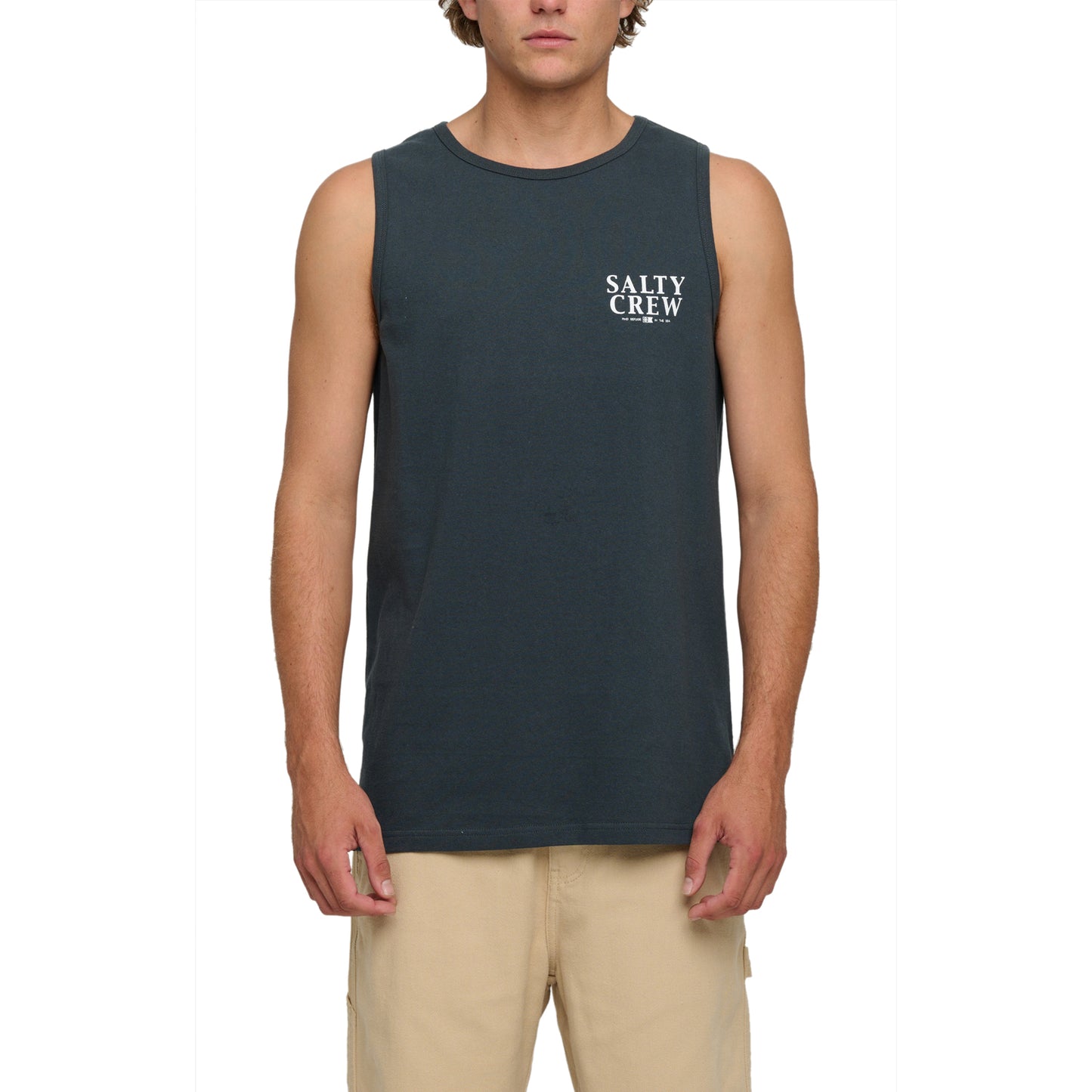 Salty Crew Yellowfin Regular Tank - Coal