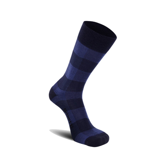 Swanndri Colombo Check Merino Sock - Blue Check