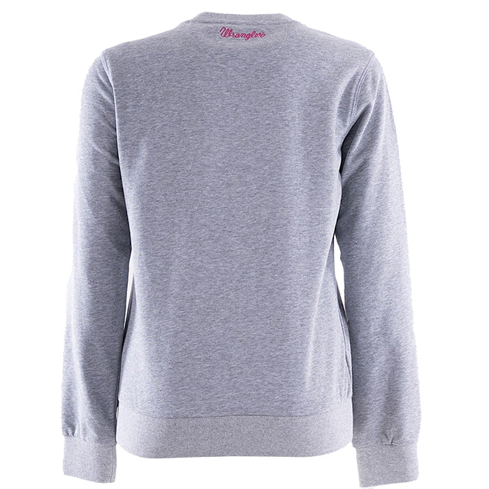Wrangler Women's Greer Crew - Grey Marle