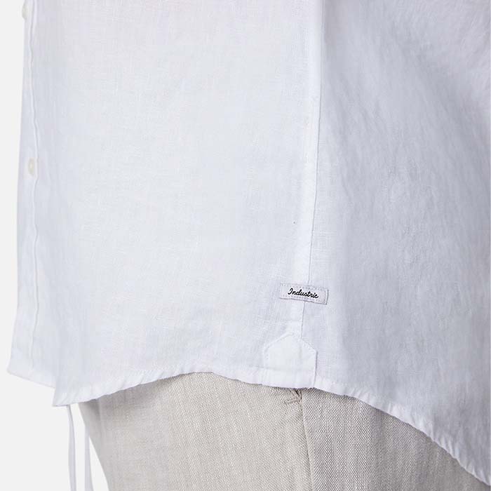 Industrie The Tennyson Linen L/S Shirt - White