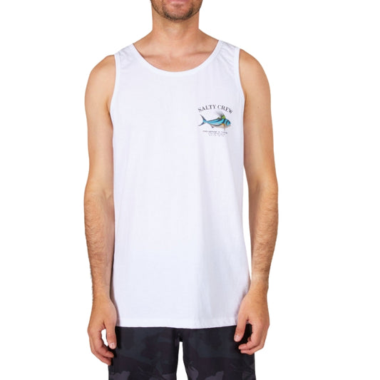 Salty Crew Rooster Tank - White