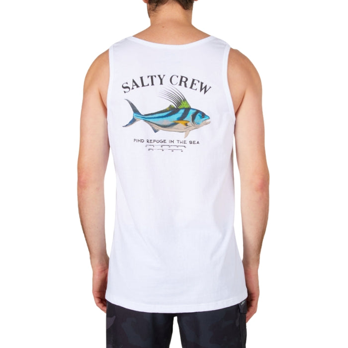 Salty Crew Rooster Tank - White