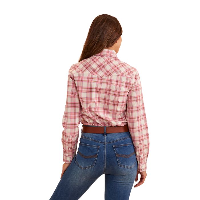 Ringers Western Silverlake Womens Western Shirt - Pink Check