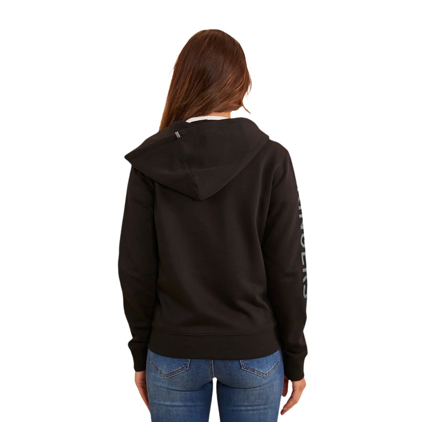 Ringers Western Alaska Womens Zip Thru Hoodie - Black