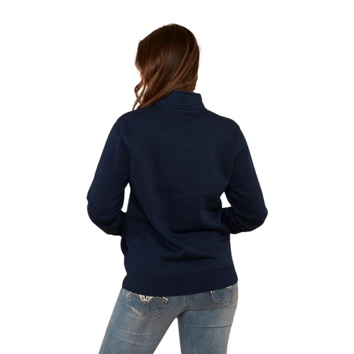 Ringers Western Peninsula Womens 1/4 Zip Crew - Navy