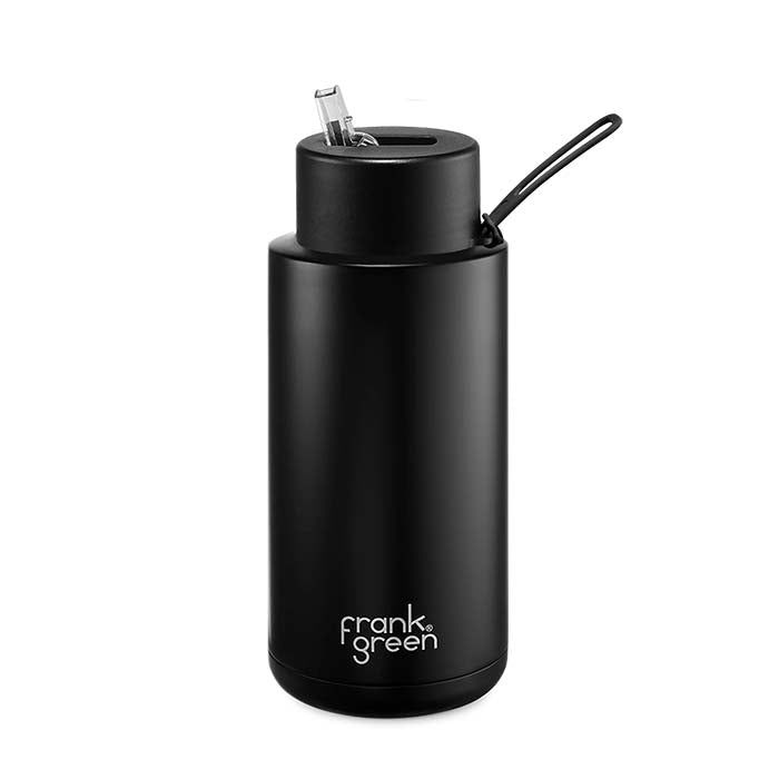 Frank Green 34oz Ceramic Reusable Bottle - Midnight Black