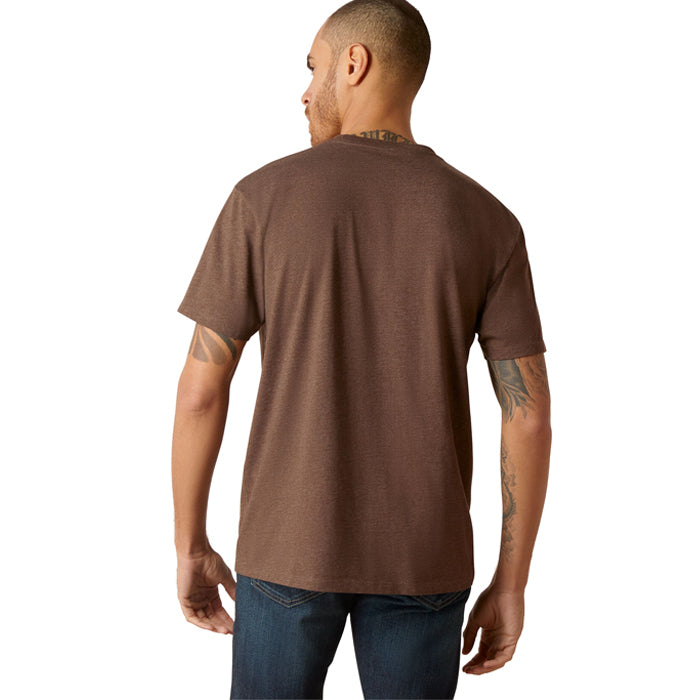 Ariat Rope Lockup Tee - Brown Heather
