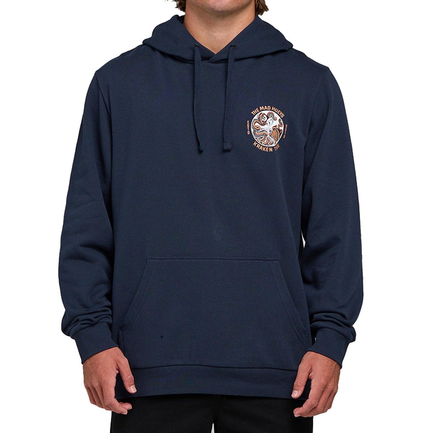 The Mad Hueys Tins Kraken Hooded Pullover - Navy