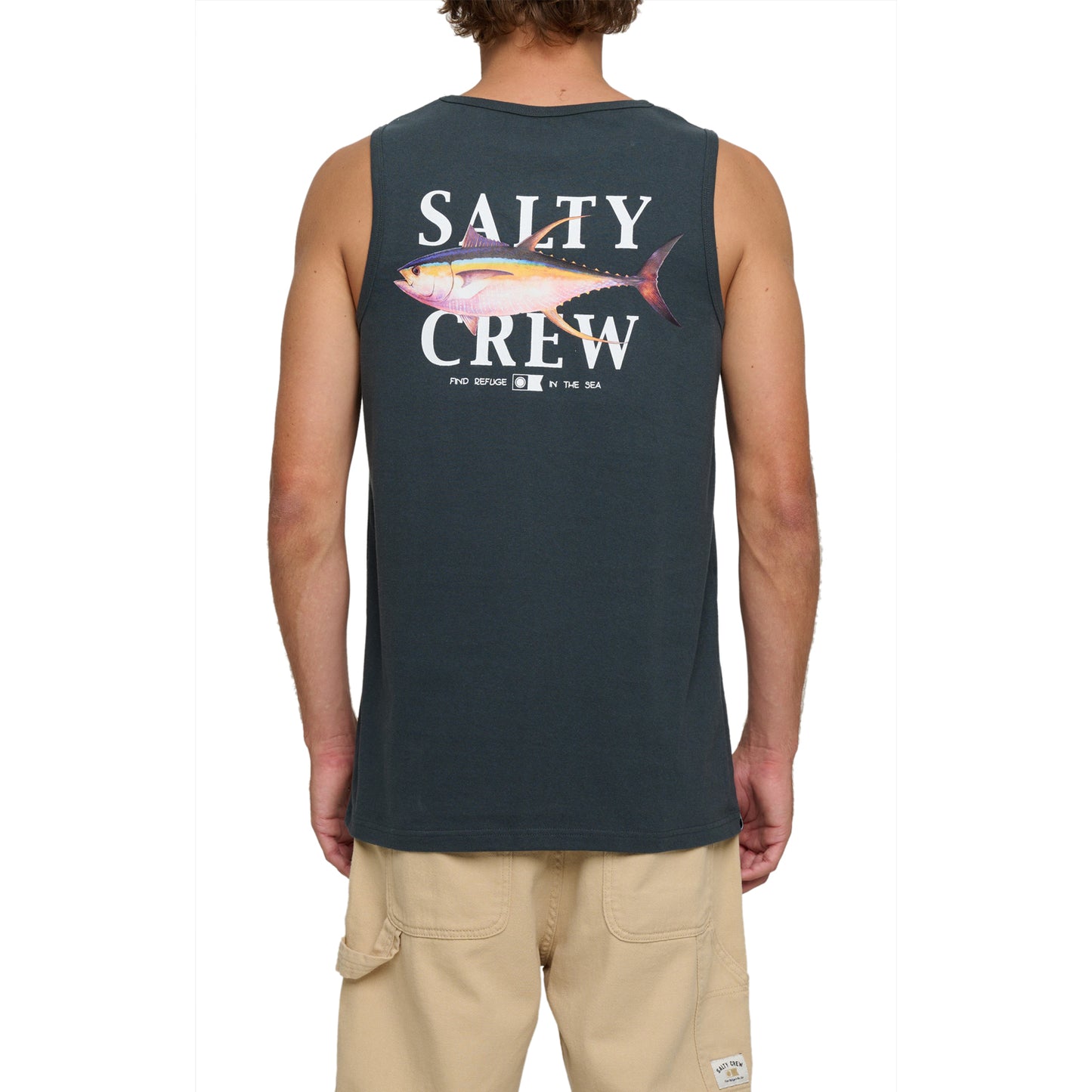 Salty Crew Yellowfin Regular Tank - Coal
