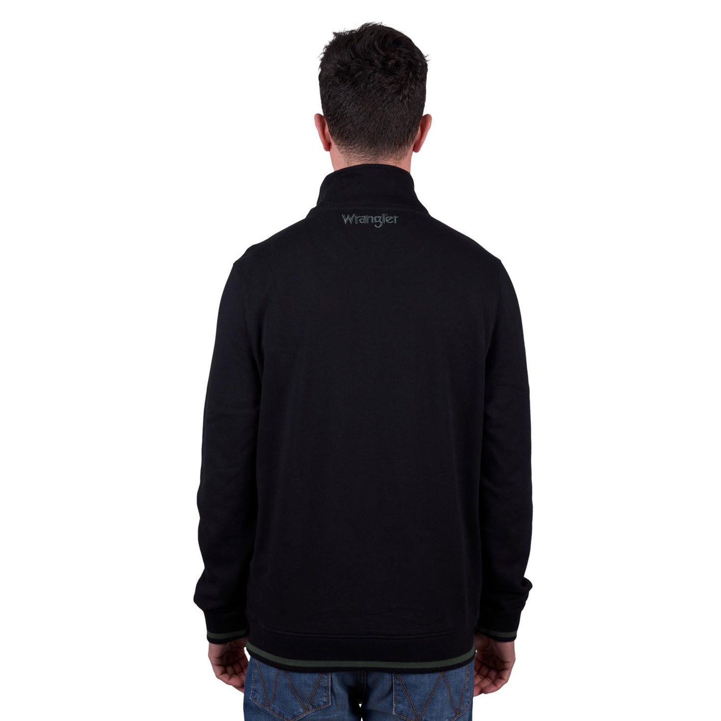 Wrangler Men's Alex 1/4 Zip Pullover - Black
