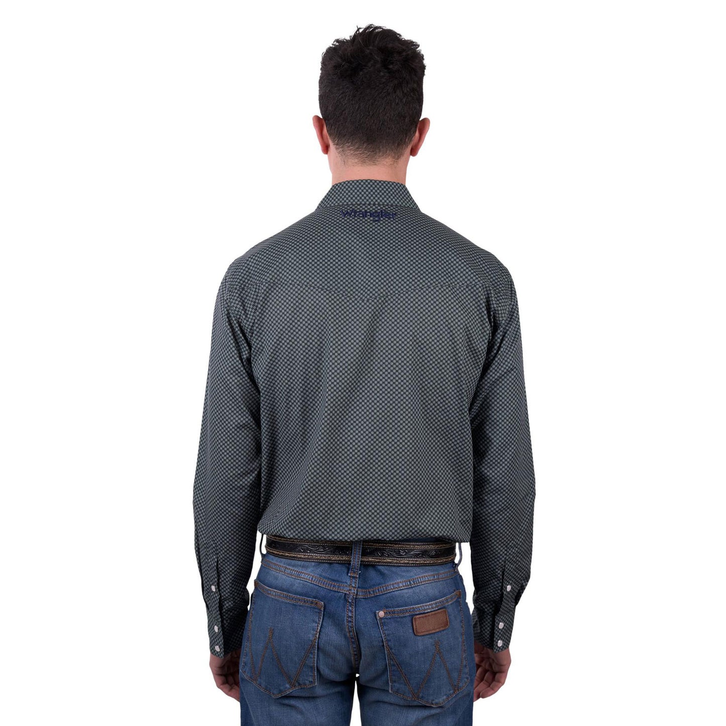 Wrangler Men's Steve L/S Shirt - Cypress