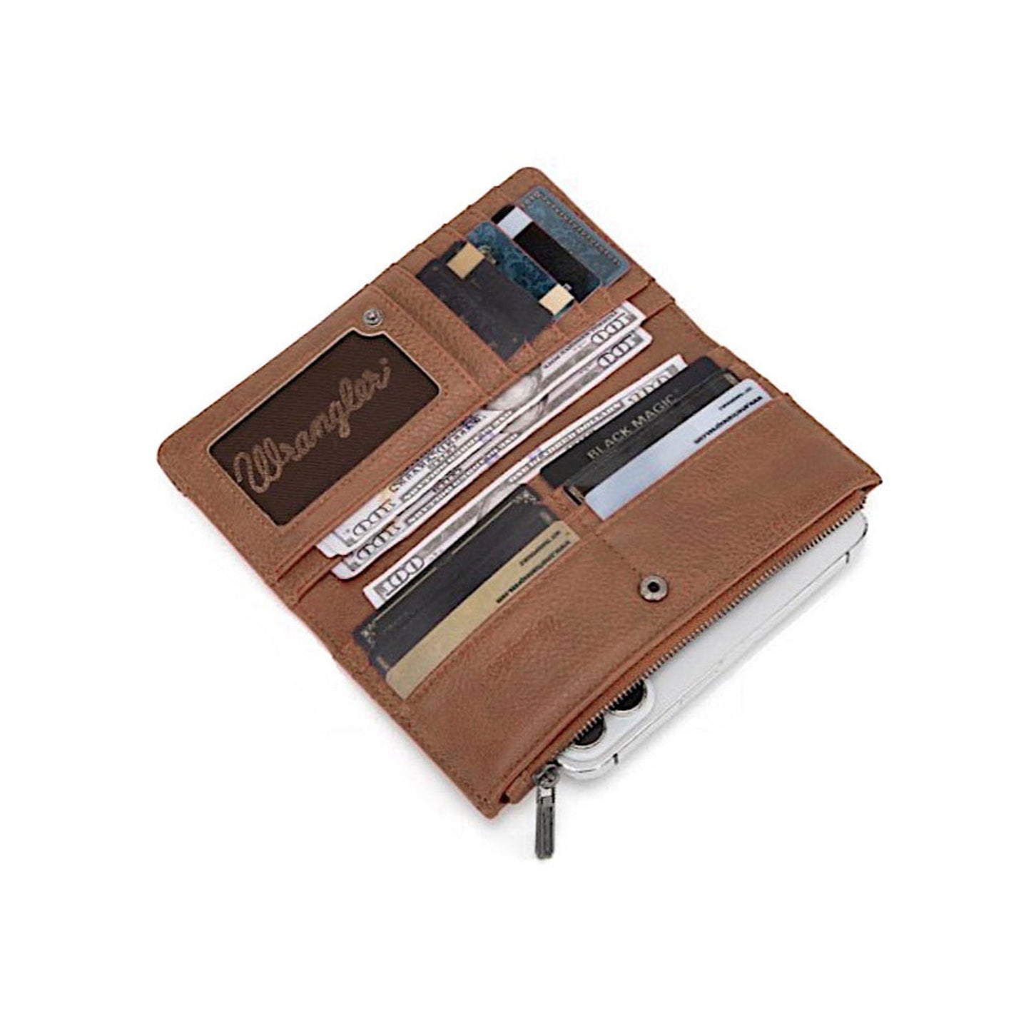 Wrangler Embroidered Wallet - Camel