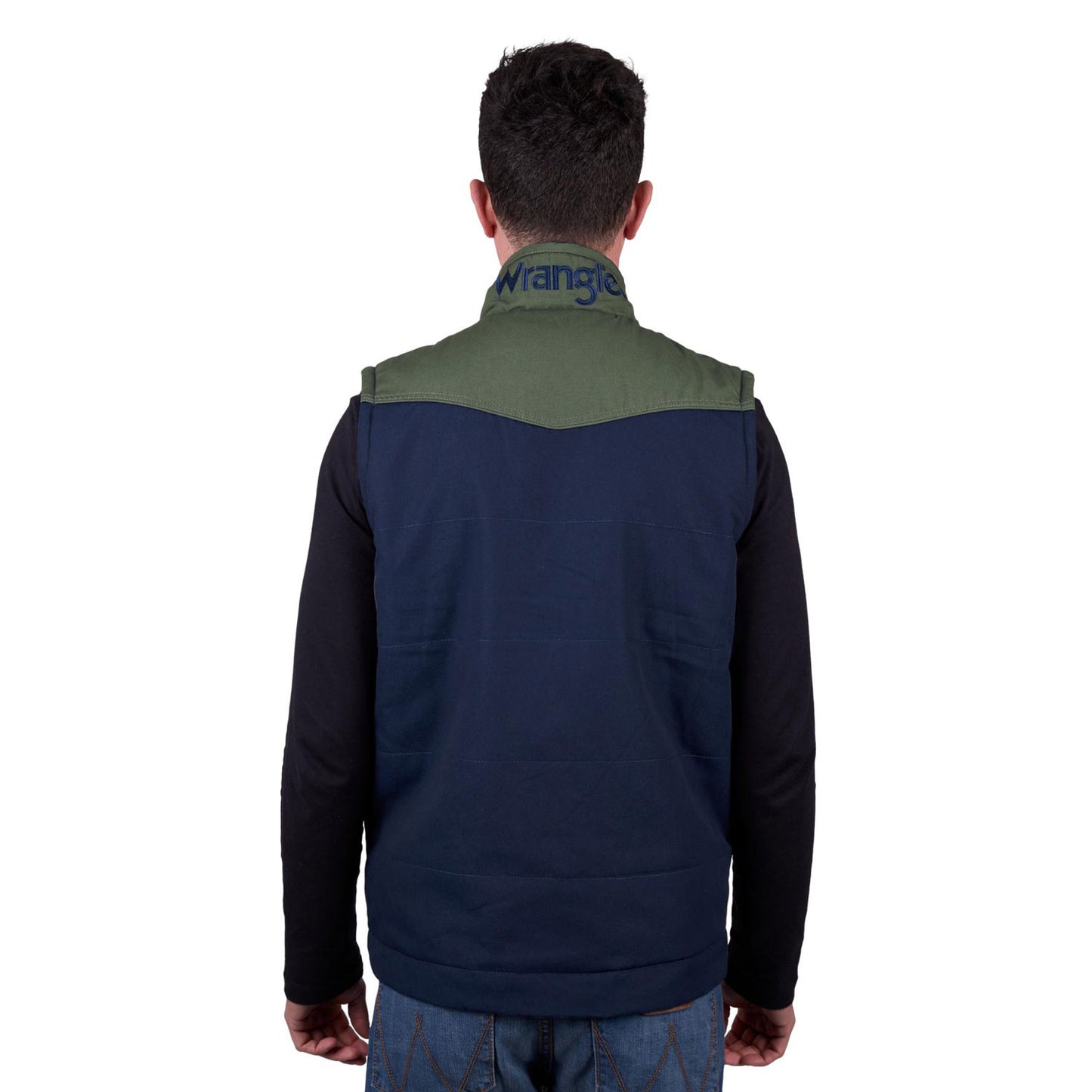 Wrangler Men’s s Andrew Vest - Navy/Cypress